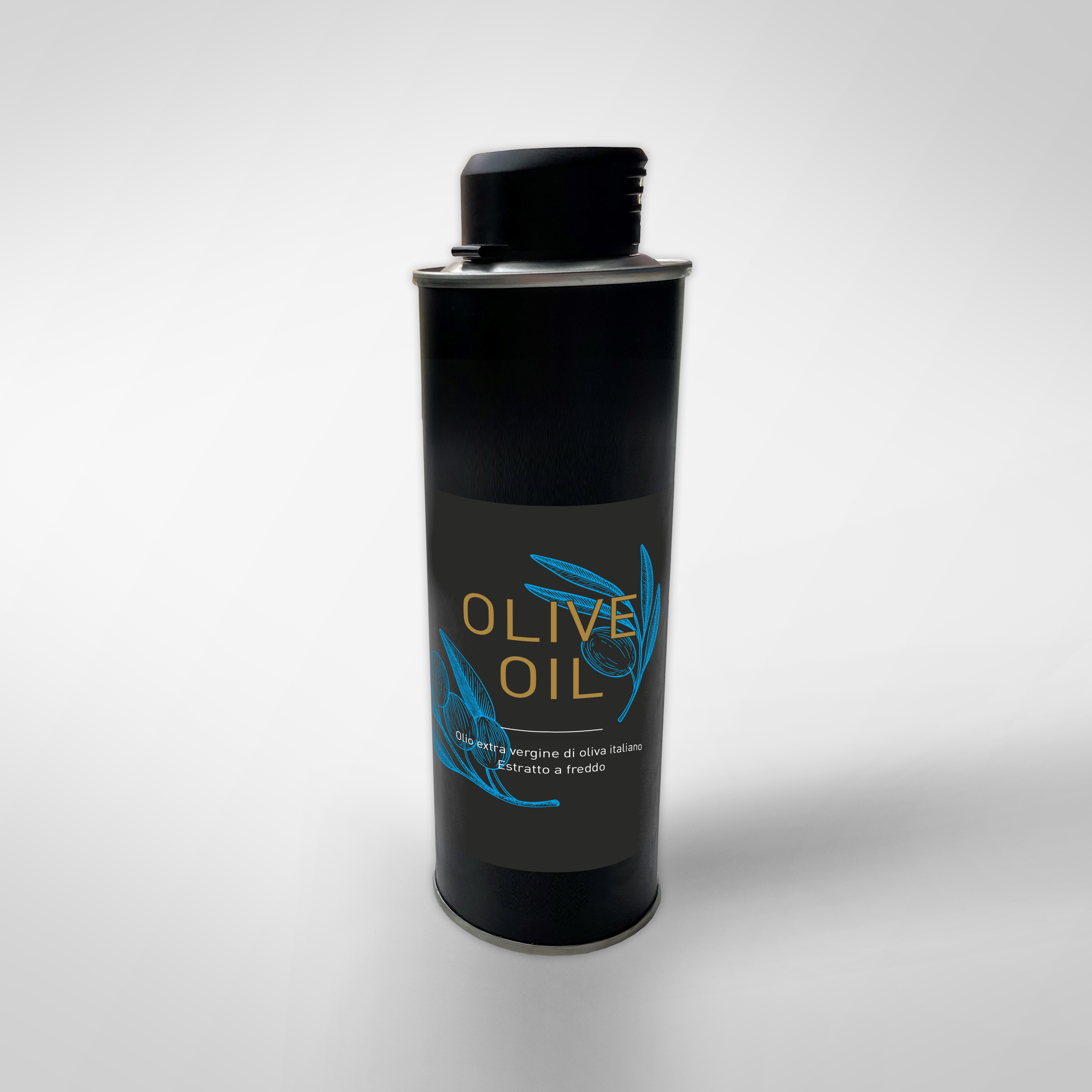 Label olive oil bottle